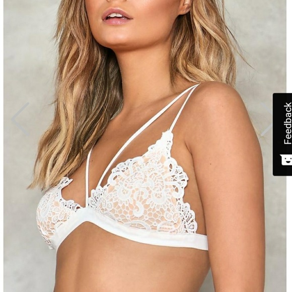 ⛔ SOLD ⛔ Nasty Gal CloseCrochet Harness Bralette L - Picture 2 of 4